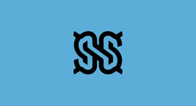Interlocking SS Monogram Logo Design.
