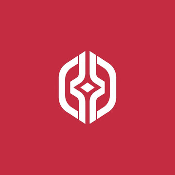 Modern Geometric Abstract Logo Design Symbol.