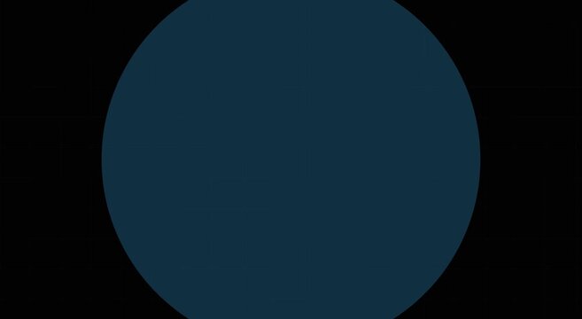 Minimalist blue circle loading animation loop on solid black animation