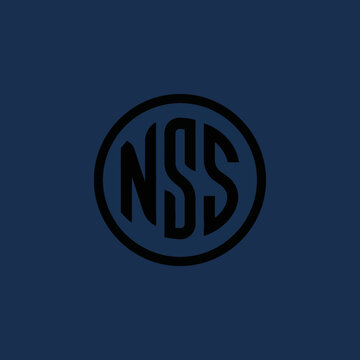 Monogram of the letters NSS in a circle.