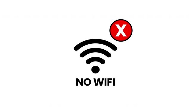 No Wifi Icon Connection Sign Not able to find wifi network 