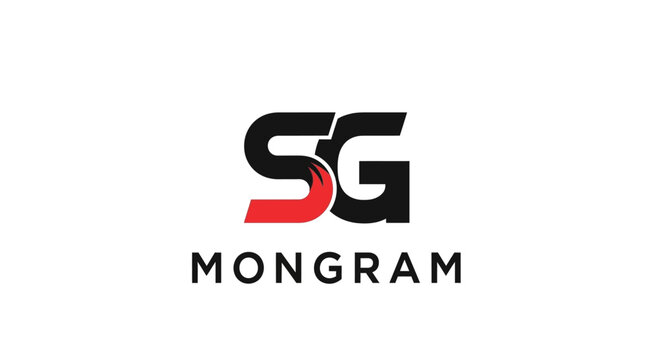 SG Monogram Logo Design.