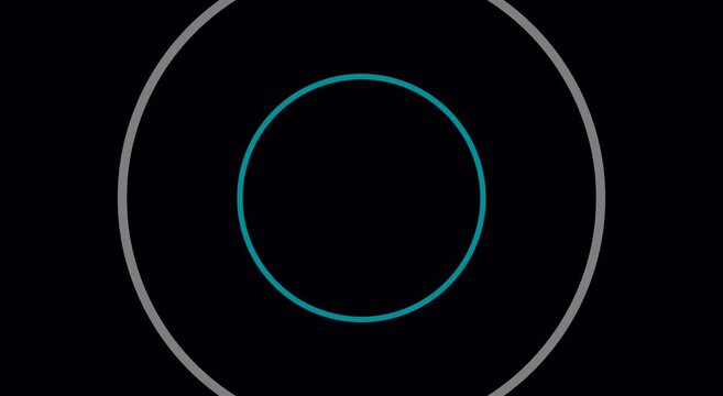Minimalist expanding circle animation abstract motion animation background
