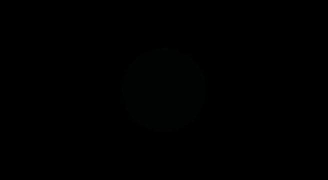 Minimalist green circle pulsing animation on solid black animation