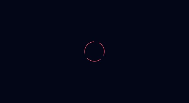 Minimalist loading spinner animation for digital interface ui animation