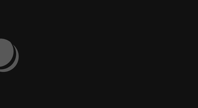 Minimalist loading spinner animation loop on dark background animation