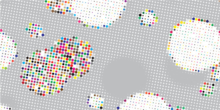 Abstract background. Spotted halftone effect. Vector clip art