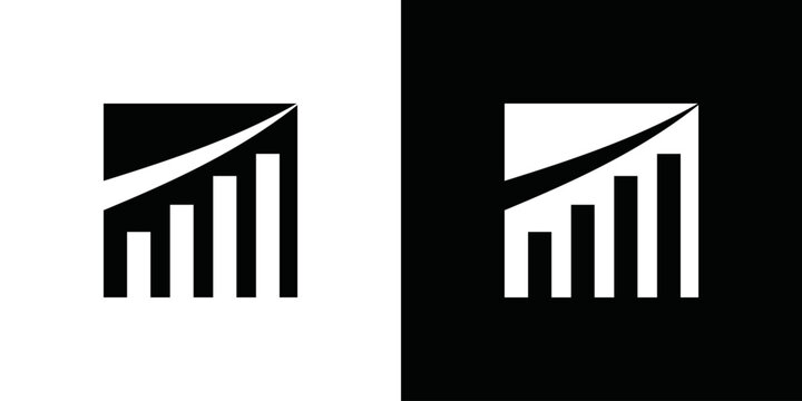 simple financial business logo vector