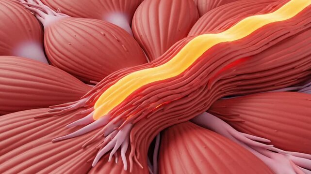 Creatine Fiber Pulse Energy Wave Animation