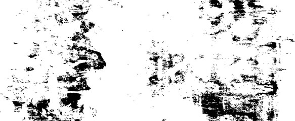 Fototapeta premium Black and White Grunge Distressed Overlay Texture