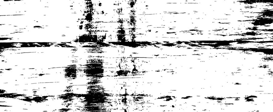 Black and white distressed grunge wood texture overlay background