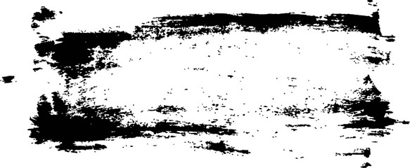 Fototapeta premium Distressed Black Ink Brush Stroke Grunge Texture Vector