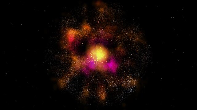 explosion with alpha channel motion video. colorful background motion video.