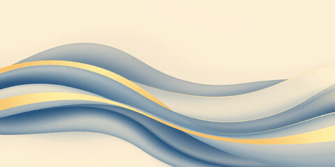 Obraz premium An abstract blue wave background design features artistic vector lines and a light flowing curve texture for a modern business wallpaper backdrop