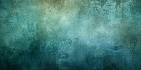 Obraz premium A dark blue grunge background features a vintage textured wall pattern with smoky clouds and a storm of light across an old paper surface