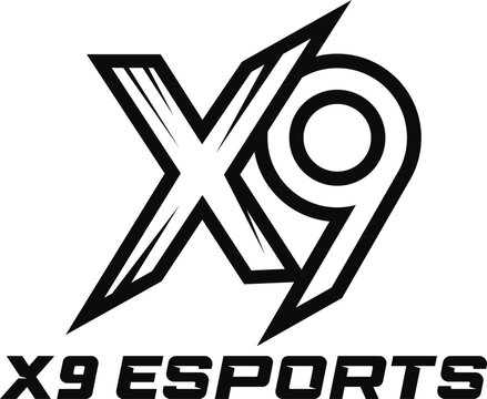 Professional X9 Lettermark Logo for Esports and Gaming Teams