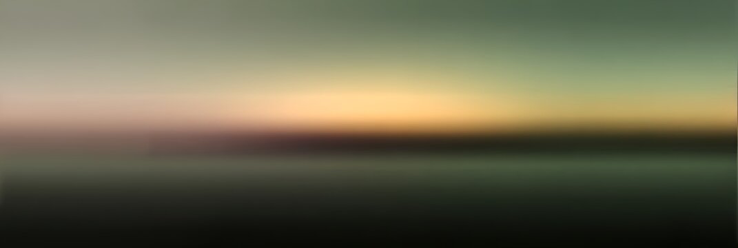 Dark Atmospheric Abstract Horizon Gradient Background with Soft Orange Glow and Moody Forest Tones for Cinematic Digital Art and Mysterious Themes