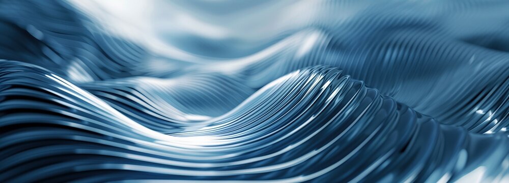 Abstract Metal Waves  mesmerizing display of metallic waves, the composition emanates a sense of fluidity and movement
