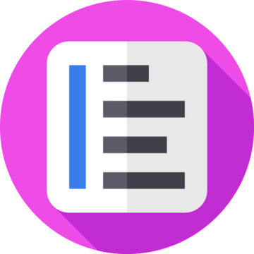 Left Align Text Format Layout Icon Vector Illustration