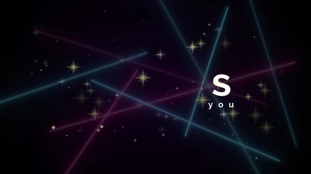 Vibrant laser beams in blue and pink against a dark purple background with the phrase no one is coming to save you