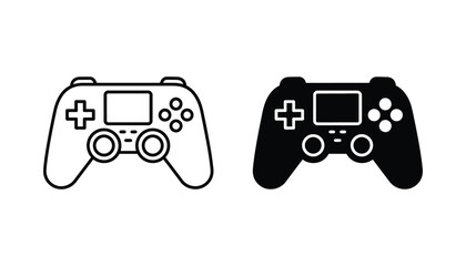 Video game controller gamepad icon for digital entertainment and console gaming portal vector graphic © Mystic