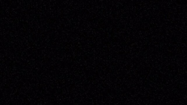 Black Static TV VHS noise animation video on transparent background, no signal loop