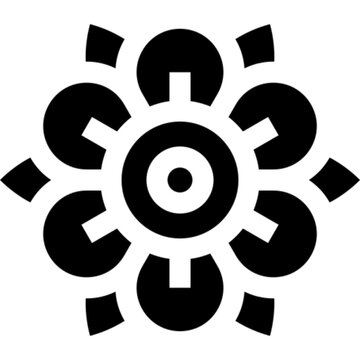 Passiflora Passion Flower Plant Nature Icon Vector Illustration