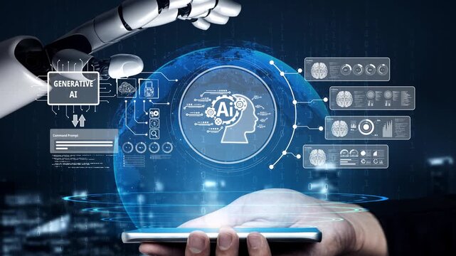 AI Assistant Brain Processor with LLM Technology, Big Data, Machine Learning, Generative AI for Business Support, Future Agentic AI Technology and Artificial Intelligence Prompt Engineering. Muxer