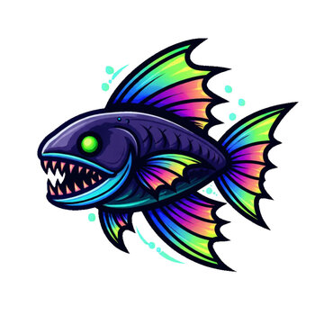 Glowing Neon Mutant Fish