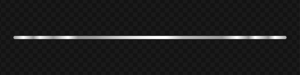 Simple horizontal silver metallic line border © UniQ Stock