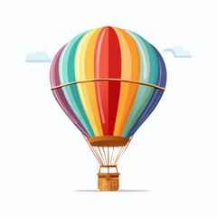 Naklejka premium Colorful Hot Air Balloon Illustration