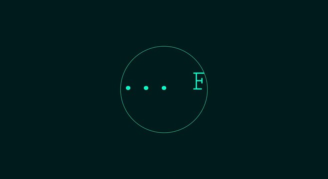 Ping found digital radar interface animation for cyber security animation