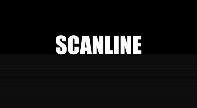Retro scanline overlay effect for vintage crt television screen animation