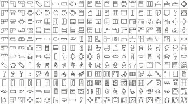 Ancient Hieroglyphic Symbols Collection.