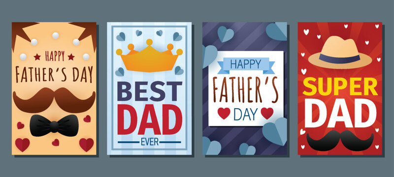 father s day cards best dad super dad happy father s day illustration high quality professional