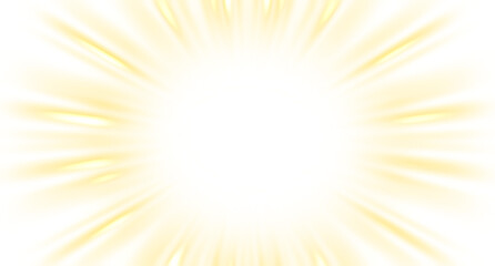 Plakat Dynamic gold sunburst effect with motion blur and glowing spots