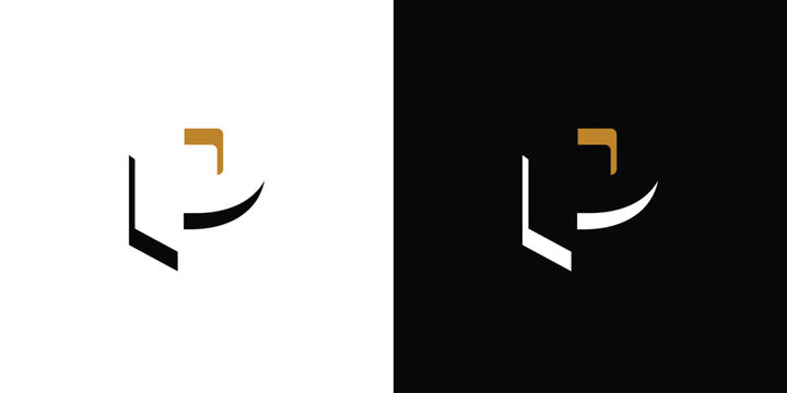 Unique and modern letter P initials logo design