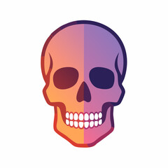 Obraz premium Gradient Skull Icon