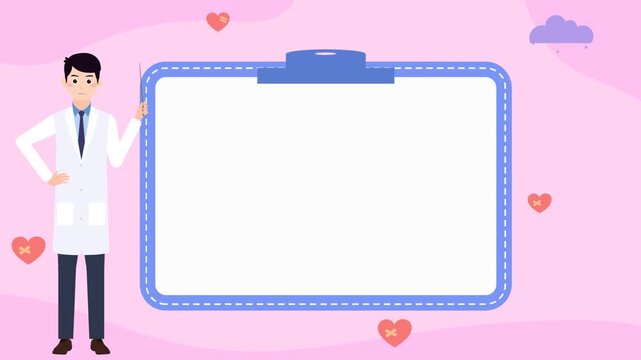 pink clipboard with paper clip