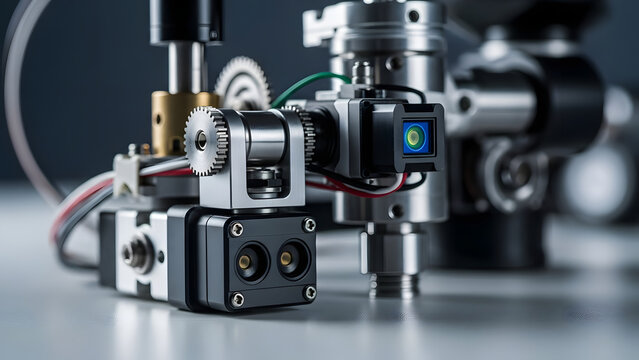 Precision engineered robot component with gears and integrated sensor technology