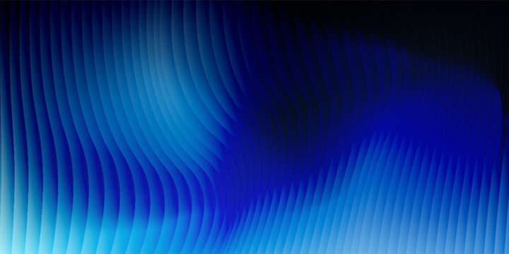deep blue glass texture background with vertical ripple distortion and smooth wave gradient for modern tech design, user interface backdrop or abstract visual layout
