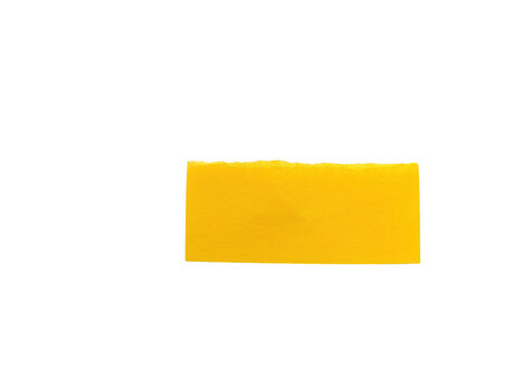 Bright yellow rectangular flat design shape with slight shadow
