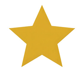 Obraz premium Bright golden star on black background a simple geometric illustration