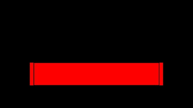 Bold red lower third animation with smooth sliding motion. Ideal for titles, captions, and eye catching broadcast overlays in professional video projects, alpha channel