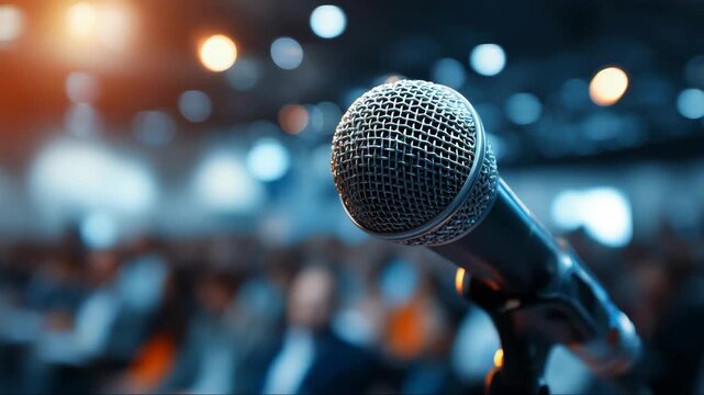 Microphone for corporate presentations and live events
