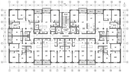 Architectural Floor Plan Blueprint of a Building Layout. © Selo