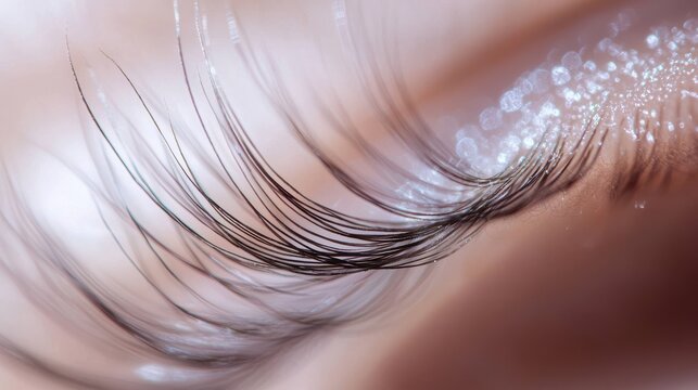 Lash curl pattern closeup natural bend formation fiber texture professional macro curved geometry individual characteristics soft diffused lighting