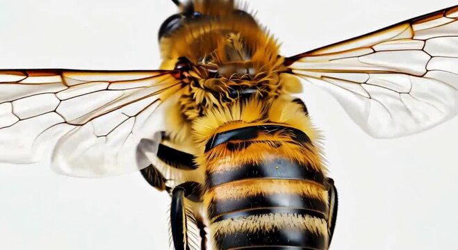 wasp on a white background