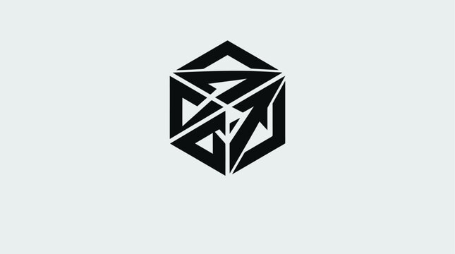 Geometric shapes forming a cube.