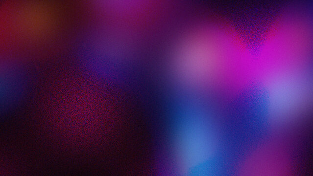 Abstract gradient of deep purple pink and blue with subtle grain texture background